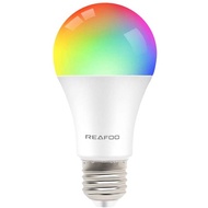 "Smart Bulb Alexa Light Bulb,REAFOO E27 9W 2700K RGB Smart LED Light  Bulb,WiFi Smart Bulb Compatiab
