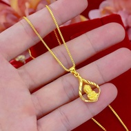 Golden Buddha Pendant Universal Buddha Fate Sand Gold Necklace Meaning Joy And Peace