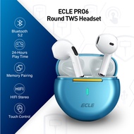 ECLE Pro 6 TWS Earphone True Wireless Earbuds Smart Touch Waterproof