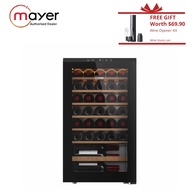 Mayer 34 Bottle Wine Chiller MMWC34BCS (FREE Wine Opener Kit Worth $69.90 - While Stock Lasts)