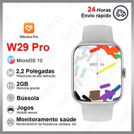 Iwo W29 Pro สมาร์ทวอทช์2.2นิ้ว microos 10 Series 9 NFC นาฬิกาอัตราการเต้นของหัวใจอุณหภูมิติดตาม GPS สำหรับผู้ชาย W29MAX W59 PK แบบดั้งเดิม