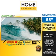 Skyworth 55 Inch 4K UHD Android TV 55SUC7500 Smart LED TV Dolby Vision & Atmos MYTV Netflix YouTube
