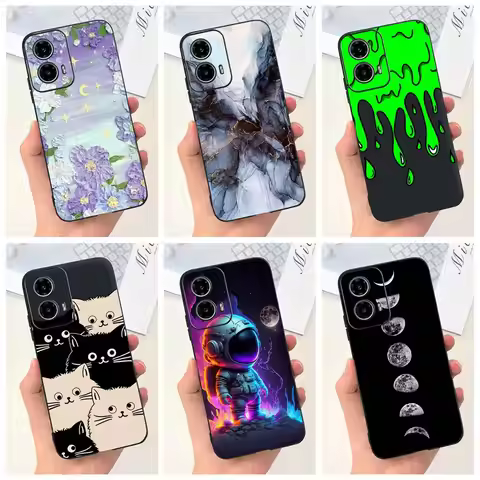 2024 New Design Phone Case For Motorola Moto G24 G34 Soft Black Silicon Protective Cover For MOTO G2