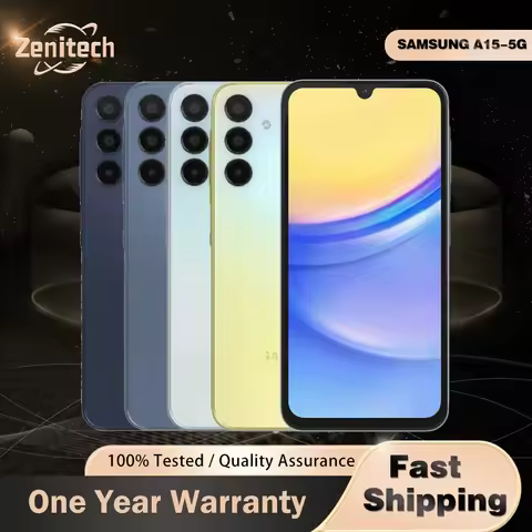 Original Samsung Galaxy A15 A156U Mobile Phone NFC 4G RAM 128GB ROM 90Hz 6.5'' Super AMOLED Display 