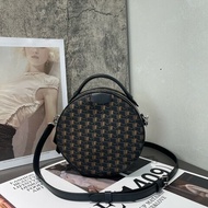 Moynat莫奈 YOYO 老花圓餅包 肩背包 斜背包