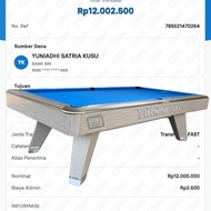 Produsen Meja Billiard Terbaik Custom Mr.sung/murrey 9 feet XcelentReq - Request Custom [Terlaris]