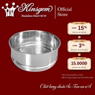 KINSGEM By CHOCKMEN Stainless Steel 304 Steamer Basket Size 16-18-20-24Cm Steamer Tray Steamed Rice 