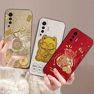 Vivo X50 4G 5G / X50 Pro case printed with fortune jade bag, camera protection