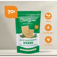 Casa Grata - Herbs Crackers 70 grams - Vegan snack / Gluten Free snack