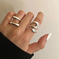 Adjustable Silver Rings Geometric Knuckle Rings Open Cuff Rings Midi Band Knuckle Rings Finger State