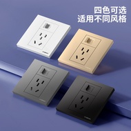 International Electrician Type 86 Household Concealed 6 Computer Network Cable with 5 Holes Power So