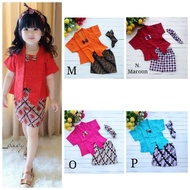 Children's Batik Kebaya 6 months - 7 years SML Children's Batik Suit 6 months baby kebaya suit child