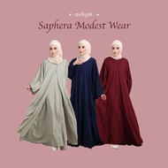 AVILUXE SAPHERA MODEST WEAR | 2pc CARDIGAN ABAYA | FIT TILL 3XL