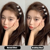 Ladies Braided Hair Clip Princess Head Grip Clip Forehead Side Broken Hair Clip Headgear女士编发发夹