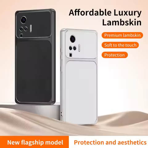 Luxury Lychee Grain Phone Case for VIVO X50 Pro X51 X50Pro 5G Original Lambskin Texture High Quality