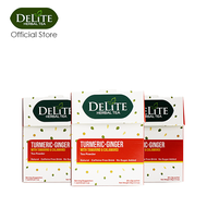 DeLite Herbal Tea Turmeric Ginger Box of 3