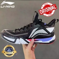 New Sepatu Badminton Ori Lining Saga 2 / II Pro AYAT003 Black White