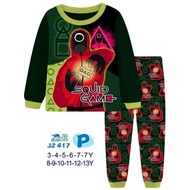 J2 417P Kid Pajamas ~ Squid Game