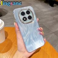 Jingsanc Sang Trọng Laser Lông vỏ điện thoại Cho Redmi Note 14 Pro 5G Ống Kính Đèn Flash Bảo Vệ vỏ l