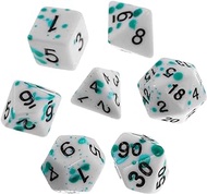 SAFIGLE 7pcs Dnd Dice Table Game Dice Dice Kids Mini Toys Learning Dice Educational Dice Fun Dice Large Dice Game Props Dice Toy Childrens Toys Dices Acrylic Multi-faceted Bike