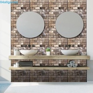 ALLGOODS Kitchen Wall Sticker, PVC Peel and Stick Self Adhesive Tiles, Wallpaper 3D Waterproof Square Cobblestone ​Imitation Brick Home Decor