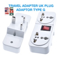 Double multi-function data plug use with Type G plug like Bahrain, Bangladesh, Bhutan, Brunei, Cambo