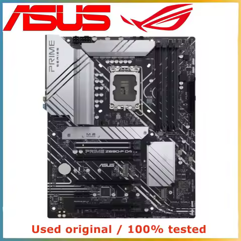 For ASUS PRIME Z690-P D4 Motherboard Socket LGA1700 CPU DDR4 5333(O.C) Memory Chipset Z690 ATX Mainb