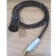 XLR male to RCA jack 1meter audio cable