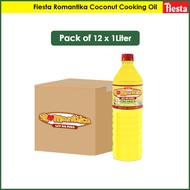 Fiesta Romantika Coconut Cooking Oil 1 Liter | Pack of 12 |  Cooking Oil | Coconut Cooking Oil for Cooking | Coconut Oil | Coconut | Mantika