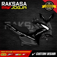 Yamaha Aerox new transparent striping sticker, minimalist racing vinyl ZK-5