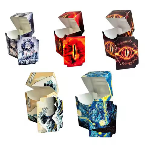 Broad Game Trading Card Cases Starry Sky Waves Eye Card Deck Box 100+ Storage MTG Deck Box With One 