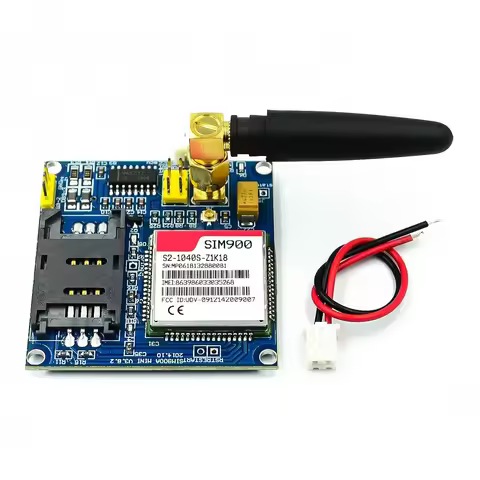 GSM module SIM900A 1PCS GSM Module SIM900A V4.0 Kit Wireless Extension Module GSM GPRS Board Antenna