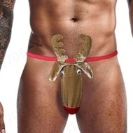 Gk391 Ready Stock Men's Unique Temptation Sexy Sao Elk Underwear Shorts Halloween Costume Party Funn