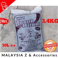 3.4KG 10L Plus Tanah Hitam Organik Organic Black Soil 4 in 1 Campuran Mix Compose Ready to Use