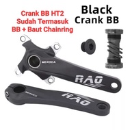 Meroca Rao Crankset Ht2 Bcd 104 Crank Set Hollowtech Crank Sepeda