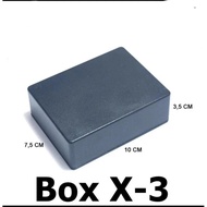 X3 Box Assembly Size 10 x 7.5 x 3.5 cm Black Plastic Box/ X3
