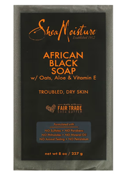 Shea Moisture - 經典非洲黑皂 227克 (蘆薈 燕麥 維他命E 椰子油 迷迭香) 針對問題肌膚 紅點 痘痘 天然抗炎