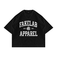 HITAM Fakelab Boxy Core Black Tshirt / Black Ts / Hardcore N4TW T-shirt