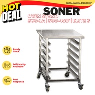 SONER Oven Stand SS201 (437x315mm) Stainless Steel 201 for Convection Oven SCO-1A SCO-4MF Elite 3 Angle Slot 6 Layers
