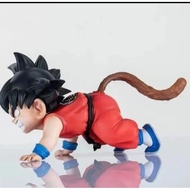 ACTION FIGURE DRAGON BALL STATUE KID GOKU CRAWLING 2 FACE FIGURE GOKU CRAWLING 2 FACES
