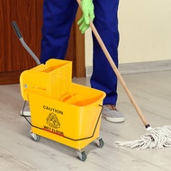 Premium Mop Bucket with Wringer Press Down
