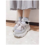 Japanese lolita lolita Casual Shoes Daddy Shoes Sweet Ribbon Thick-Soled Sports Shoes Casual Shoes W