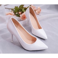 Big size 7-inch pointed toe high heels - 19021