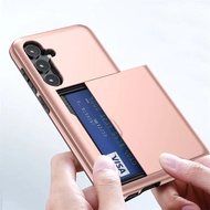 For Samsung Galaxy A57 A37 A17 A56 A36 A16 A55 5G Shockproof Wallet Case Cover with Credit Card Hold