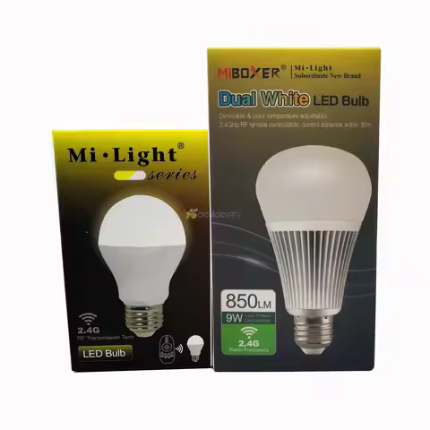 Miboxer 2.4G E27 CCT LED Bulb 4W FUT111 6W FUT017 9W FUT019 Color Temperature Adjustable Dual White 