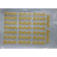 Iron on sticker / name sticker /logo sticker