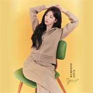 Giordano Womens เสื้อผู้หญิง New Preppy Air Double Kint Hooded Jacket 05375122001 เสื้อแขนยาวผูัหญิง