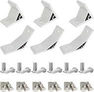 3Pcs 60deg, 3Pcs 120deg 4040 Angle Bracket 40 Series Aluminum Extrusion 60 Degree Joint Connector Br