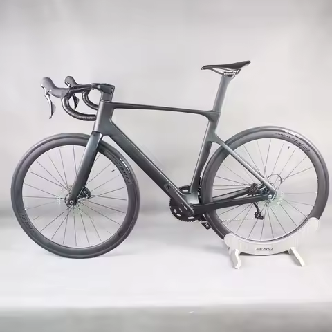 24 Speed Mechanical Shifter R7120 Groupset Aero Disc Road Bike TT-R18 With Aluminum Wheels 46/48/51/