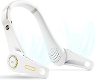 ESSAGER Neck Fan, 5 Speed Portable Fan with Power LED Display, Adjustable Strong Wind, 360° Cooling,